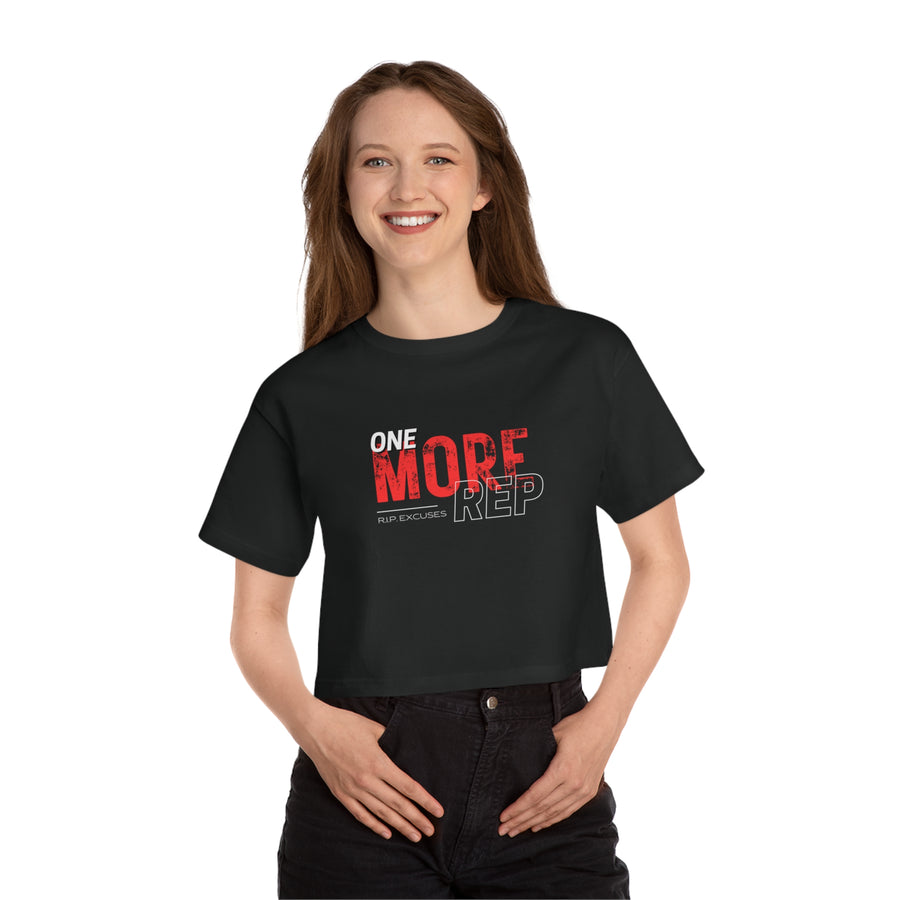 Champion Women's Crop Tee - One more Rep