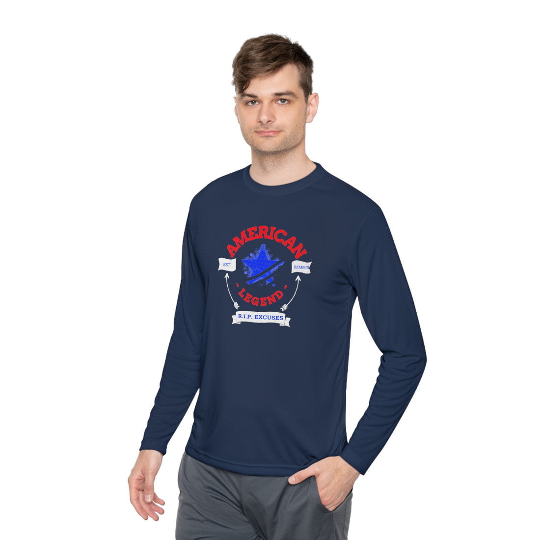 Unisex Lightweight Long Sleeve Tee - American Legend