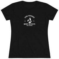 Women's Tri-blend Tee - Less Excuses