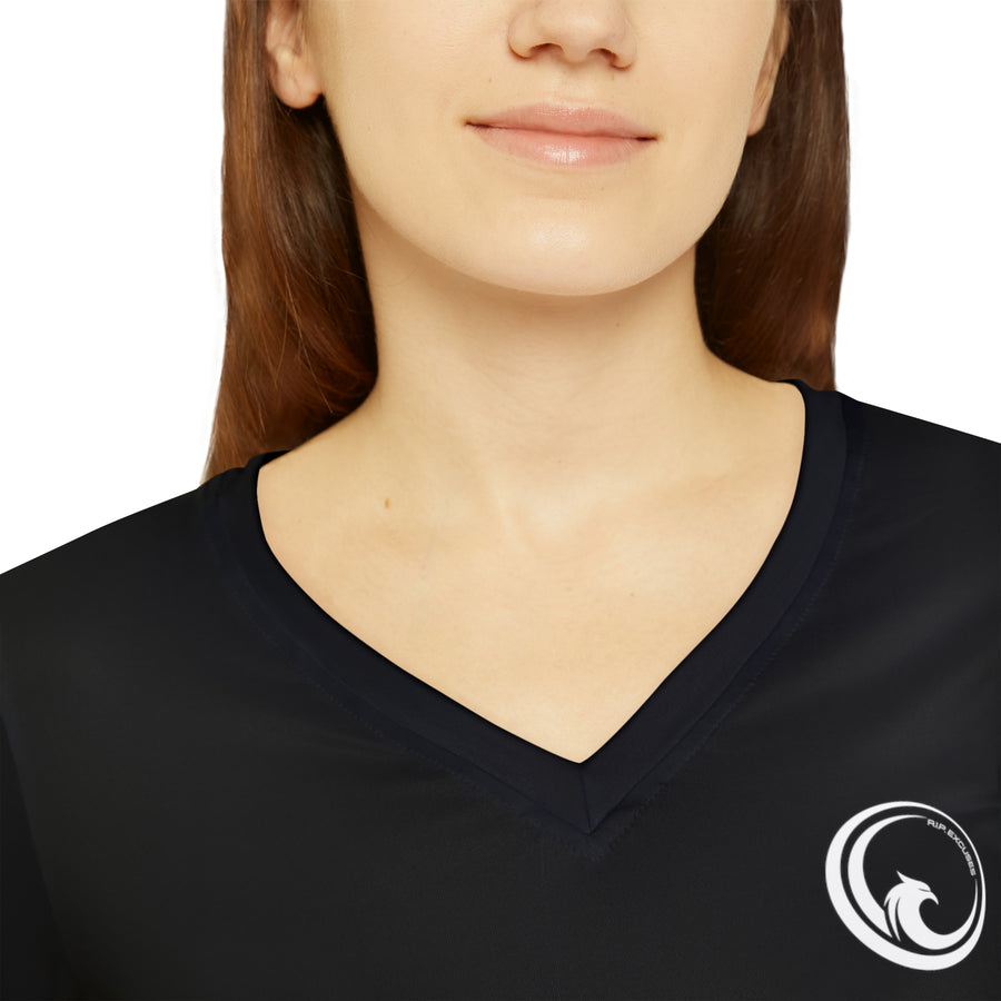 Women's Long Sleeve V-neck - Phoenix Rising