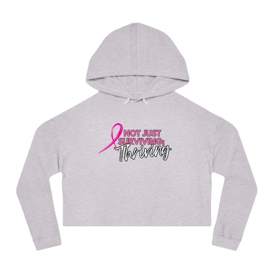 Women's Crop Hoodie - Pink THRIVING - *SPECIAL EDITION*