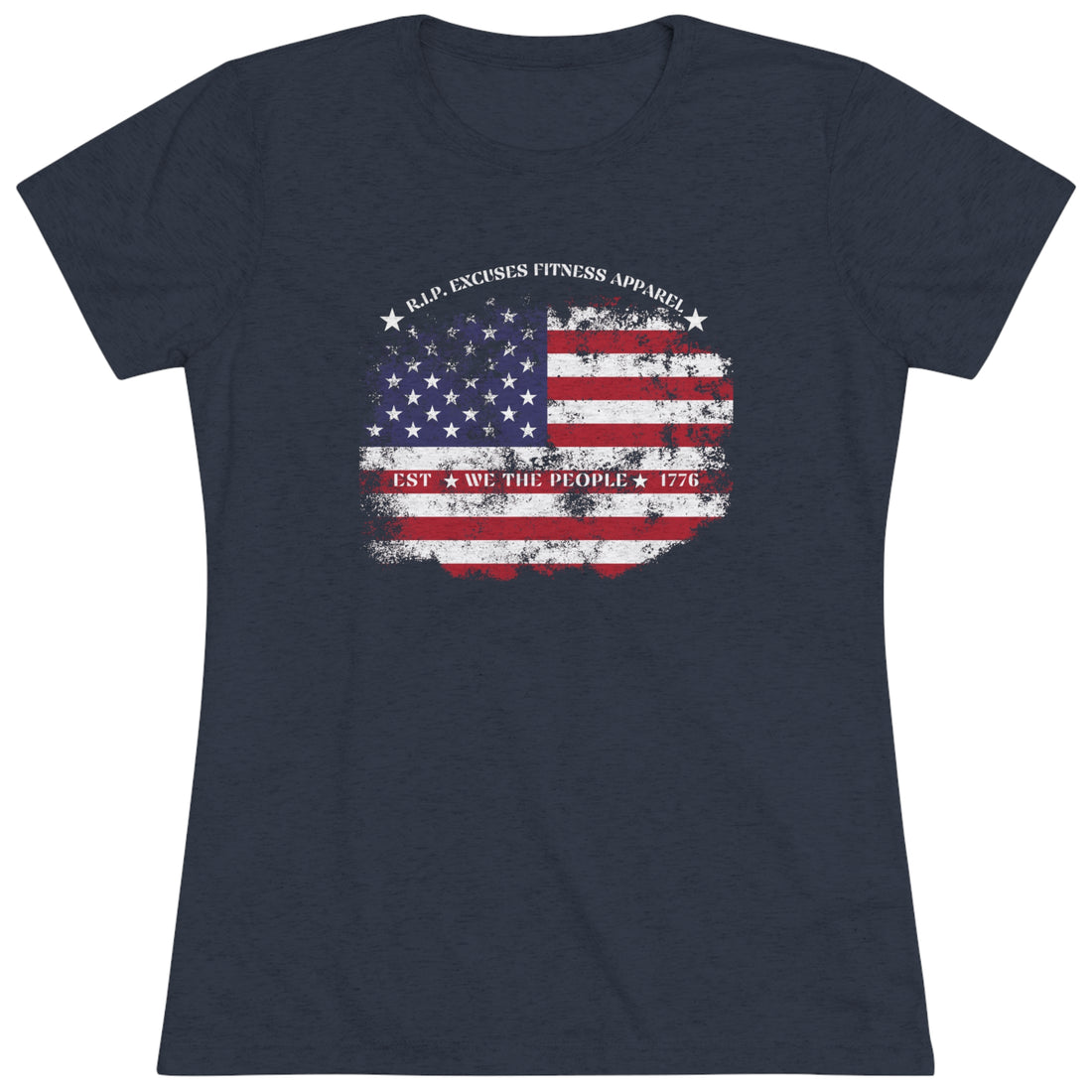 Women's Tri-blend Tee - Land of the Free