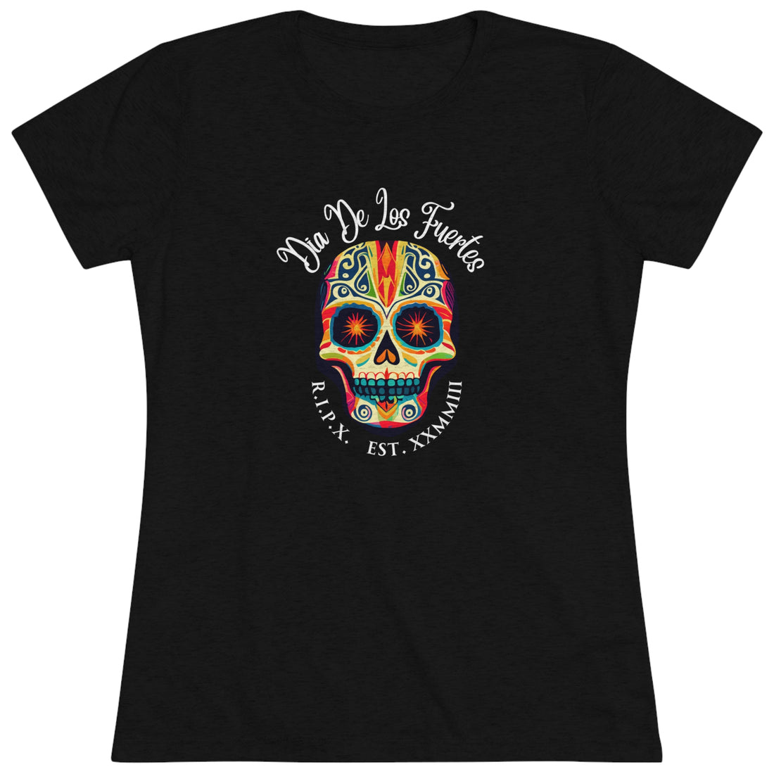 Women's Tri-blend Tee - Dia de los Fuertes - v2