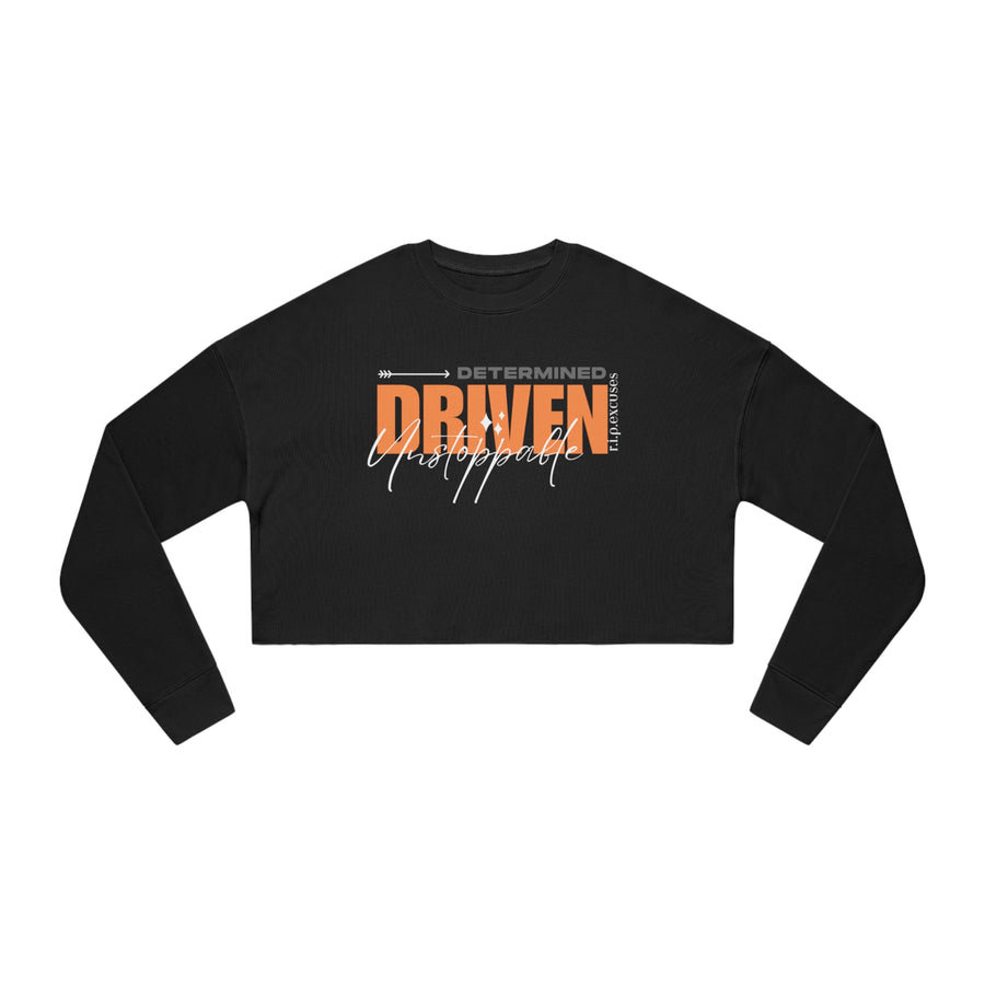 Women's Cropped Longsleeve - Determined, Driven, & Unstoppable