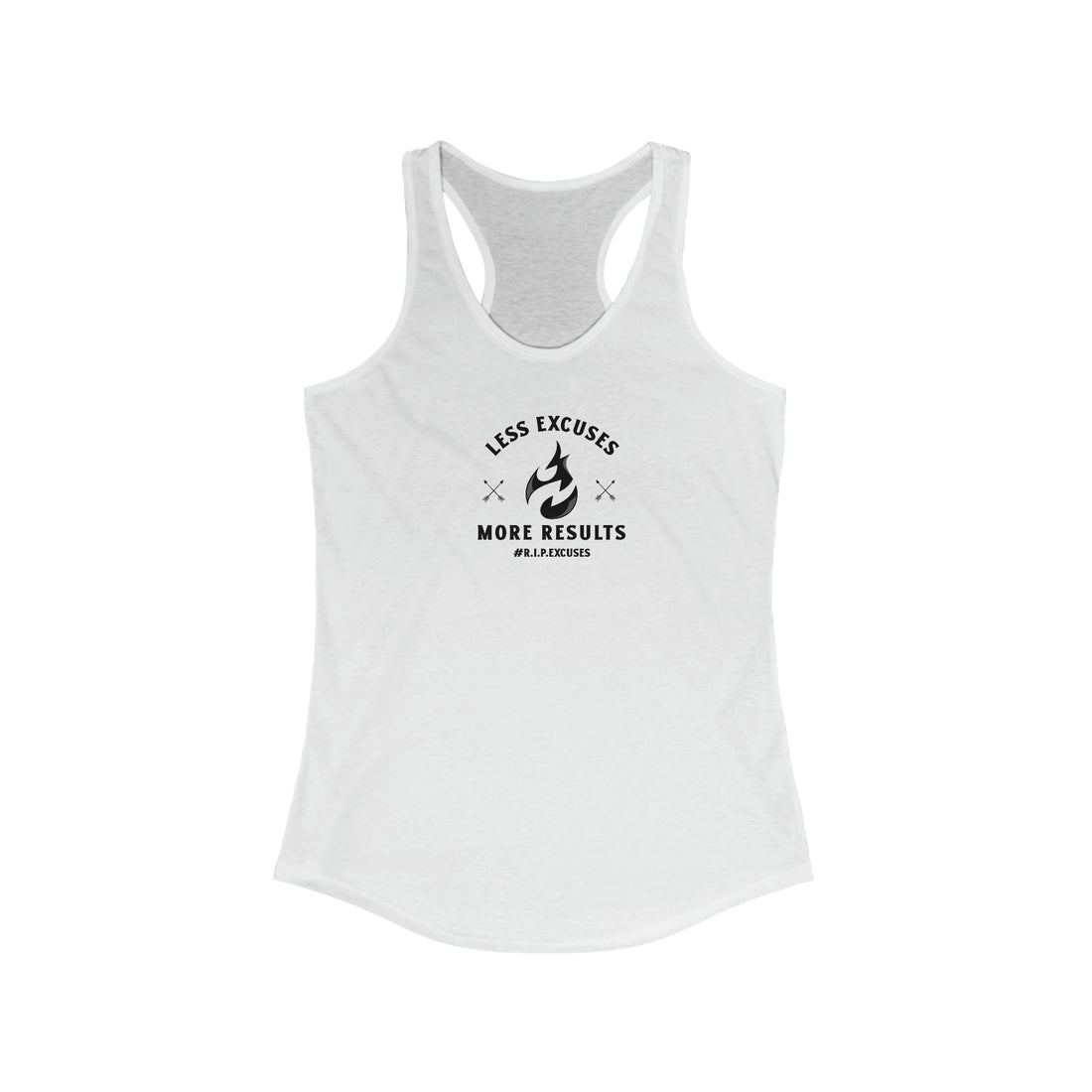 Women's Racerback Tank - Less Excuses