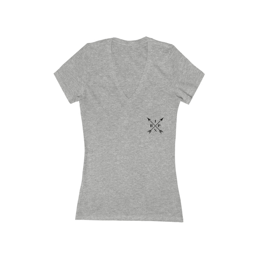 Women's V-neck Tee - "No me Mires" ERA