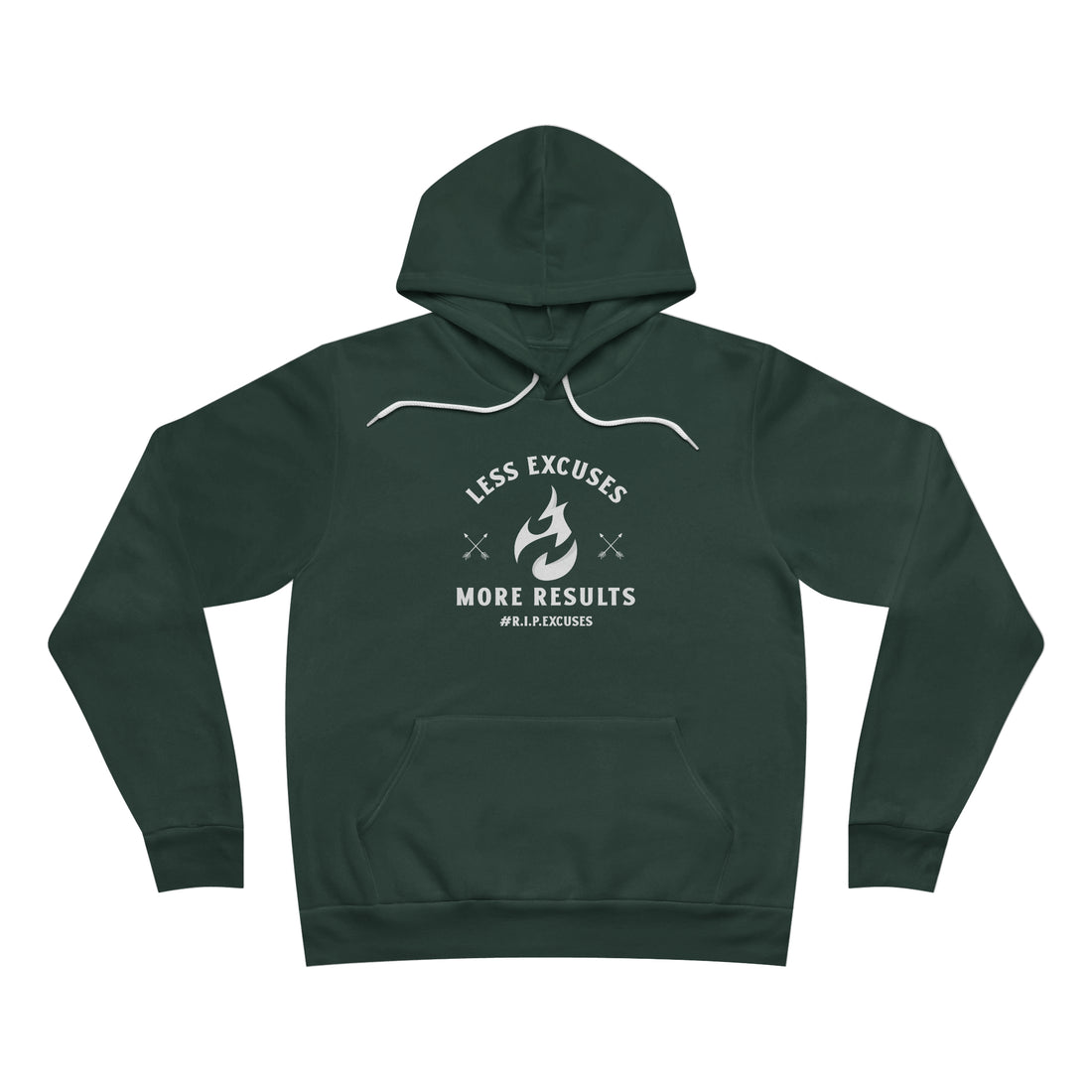 Unisex Fleece Pullover Hoodie - Less Excuses