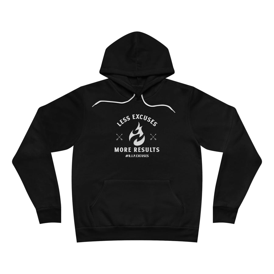 Unisex Fleece Pullover Hoodie - Less Excuses