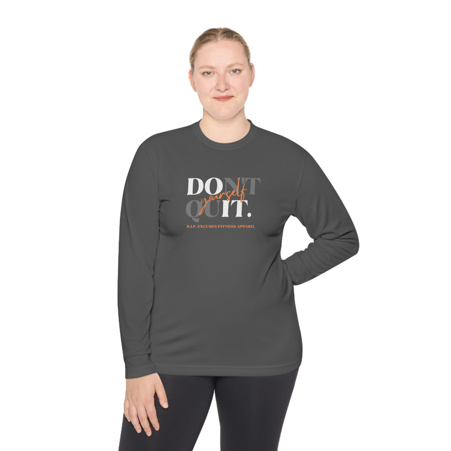 Unisex Lightweight Long Sleeve Tee - Don't Quit