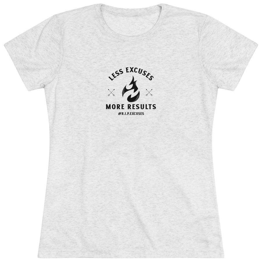 Women's Tri-blend Tee - Less Excuses