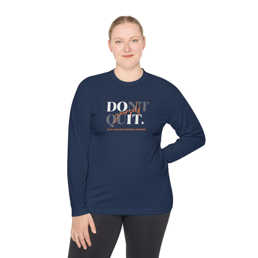 Unisex Lightweight Long Sleeve Tee - Don't Quit