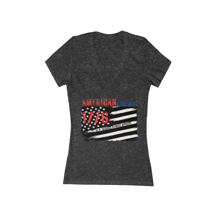 Women' Deep V-Neck Tee - American Legend