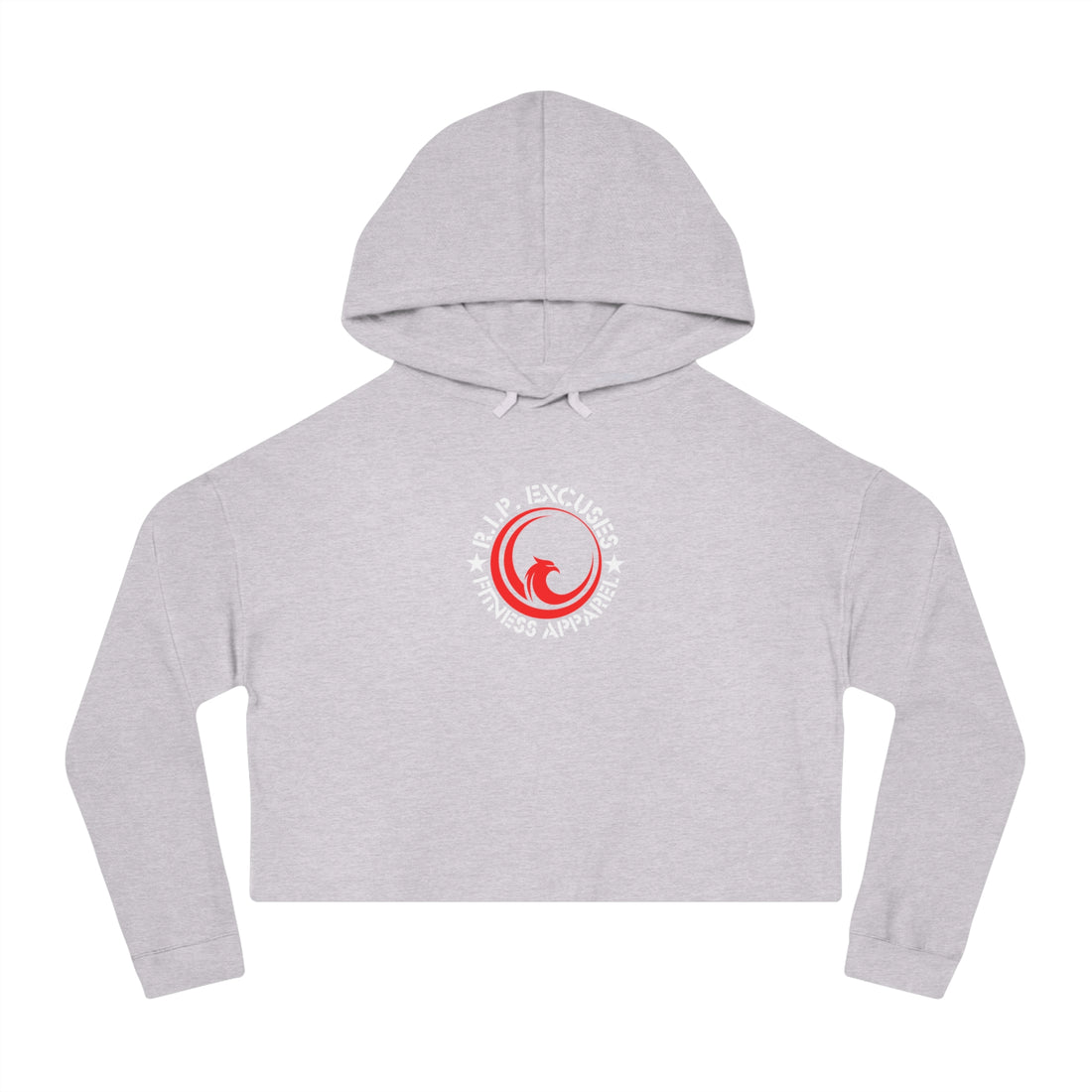 Women's Crop Hooded Sweatshirt - Red Phoenix