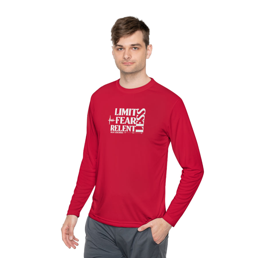 Unisex Lightweight Long Sleeve Tee - LimitLess, FearLess, RelentLess