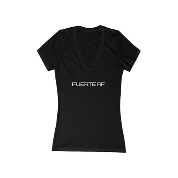 Women's V-neck Tee - Fuerte AF