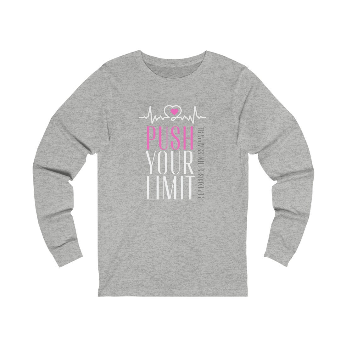 Unisex Jersey Long Sleeve Tee - Push your Limit