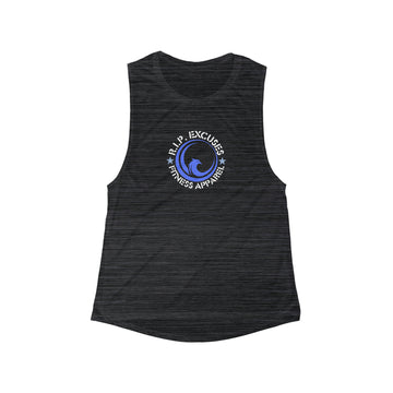 Women's Flowy Muscle Tank - Phoenix Blue