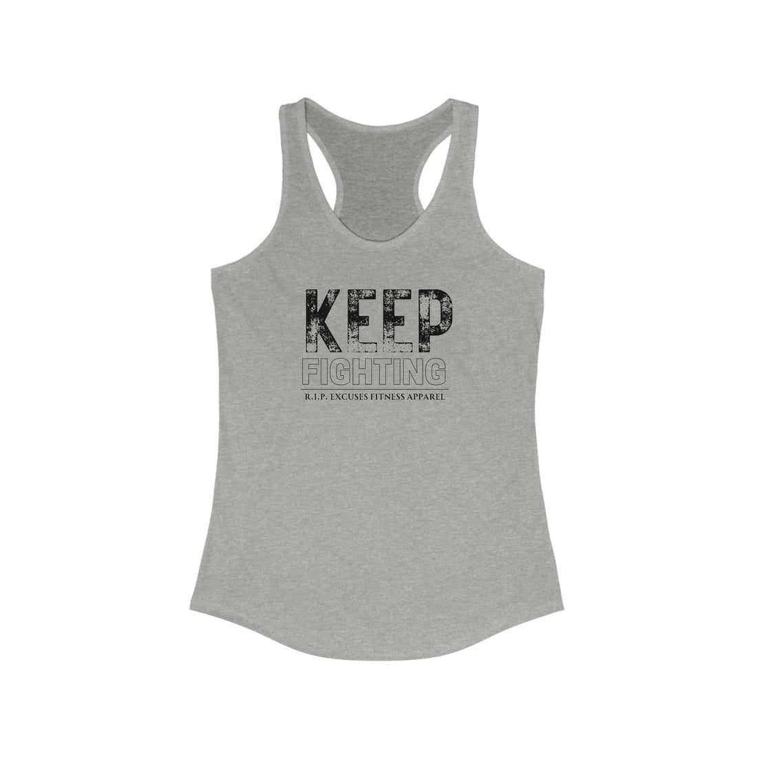 Women's Racerback Tank - Keep Fighting