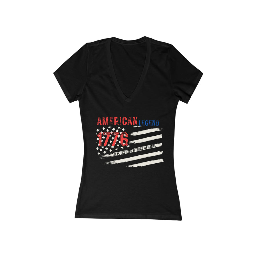 Women' Deep V-Neck Tee - American Legend