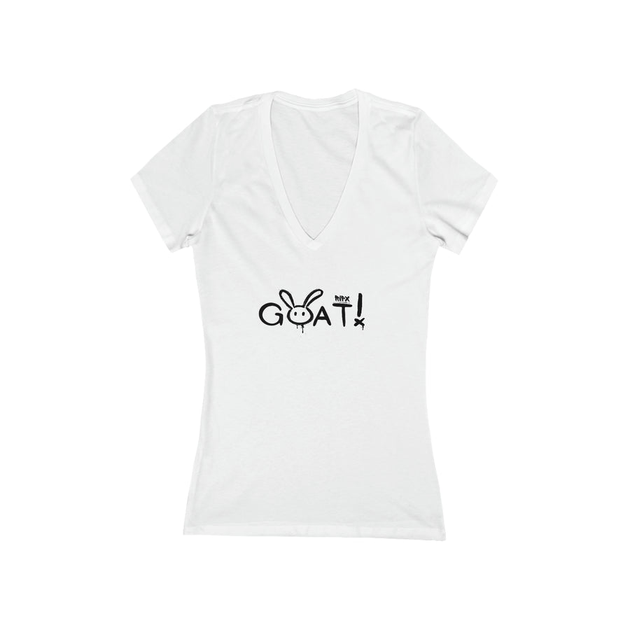 Women's V-neck Tee - GOAT