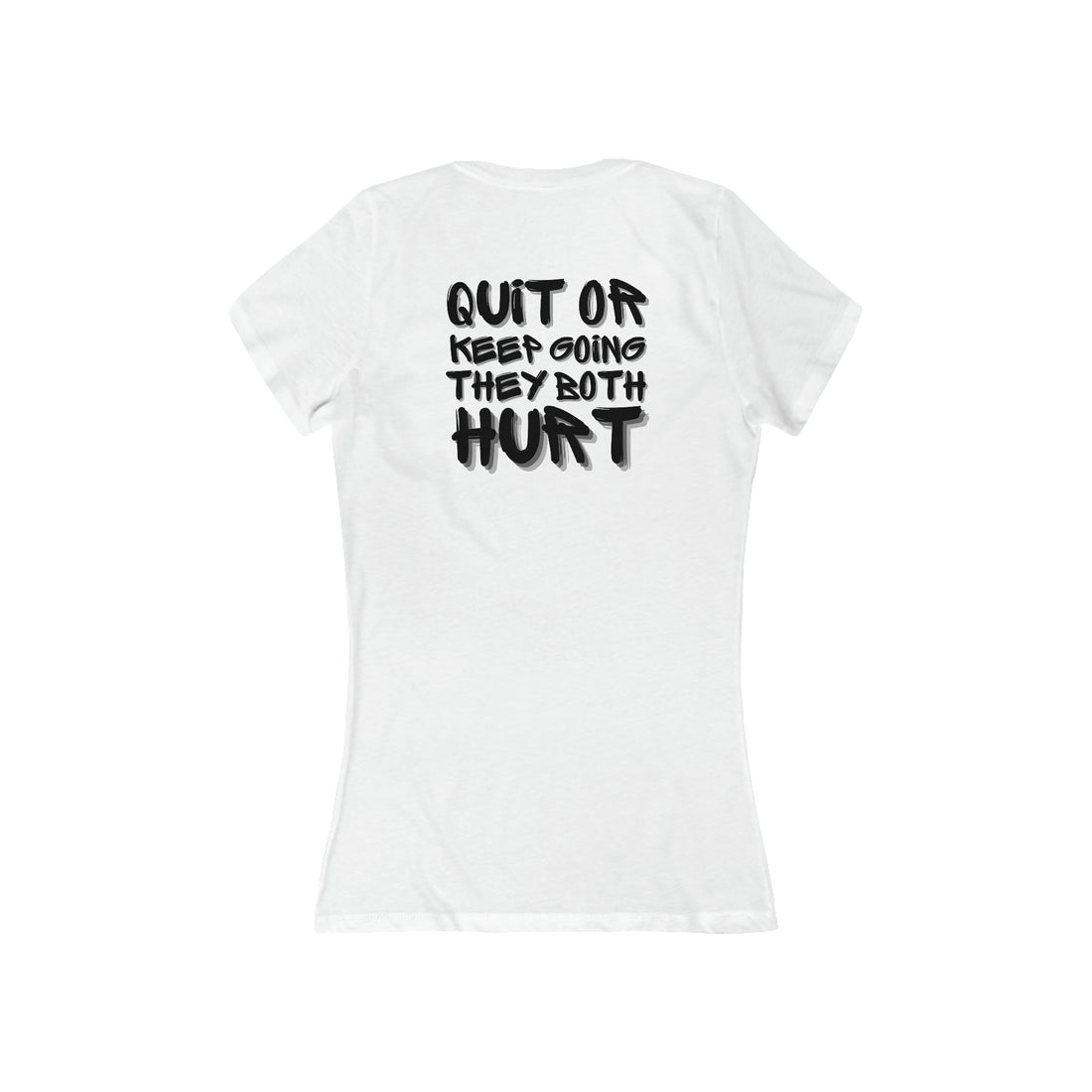 Women's V-neck Tee - RIPX (Quit or Keep Going)