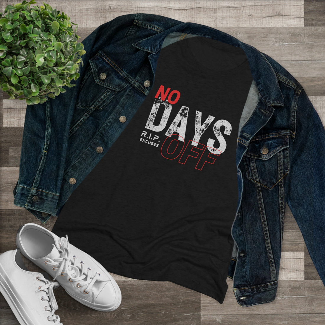 Women's Tri-blend Tee - No Days Off