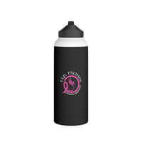 PINK RIBBON - Stainless Steel Water Bottle, Standard Lid