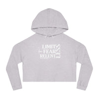 Women’s Crop Hooded Sweatshirt - LimitLess, FearLess, RelentLess