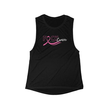 Women's Muscle Tank - F*ck Cancer