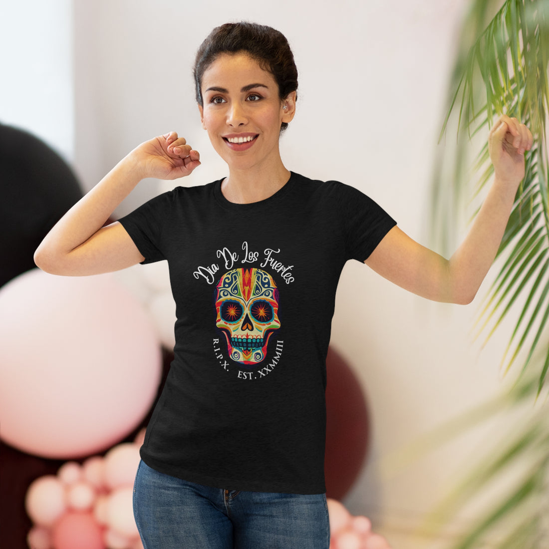 Women's Tri-blend Tee - Dia de los Fuertes - v2