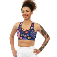 Seamless Sports Bra - Candy Sugar Skulls