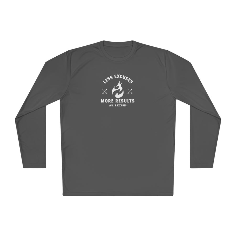 Unisex Lightweight Long Sleeve Tee - Less Excuses