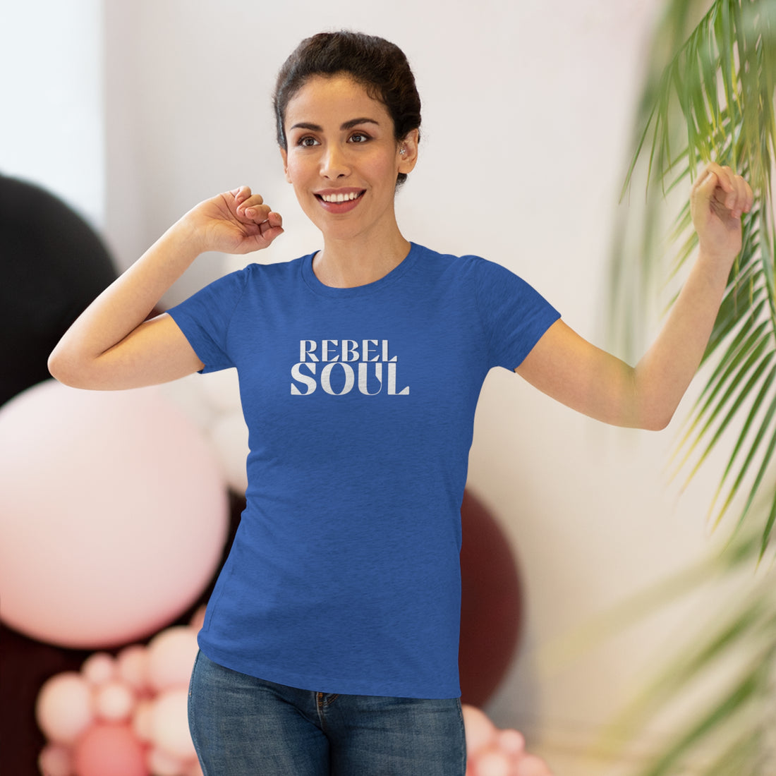 Women's Tri-blend Fitted Tee - Rebel Soul