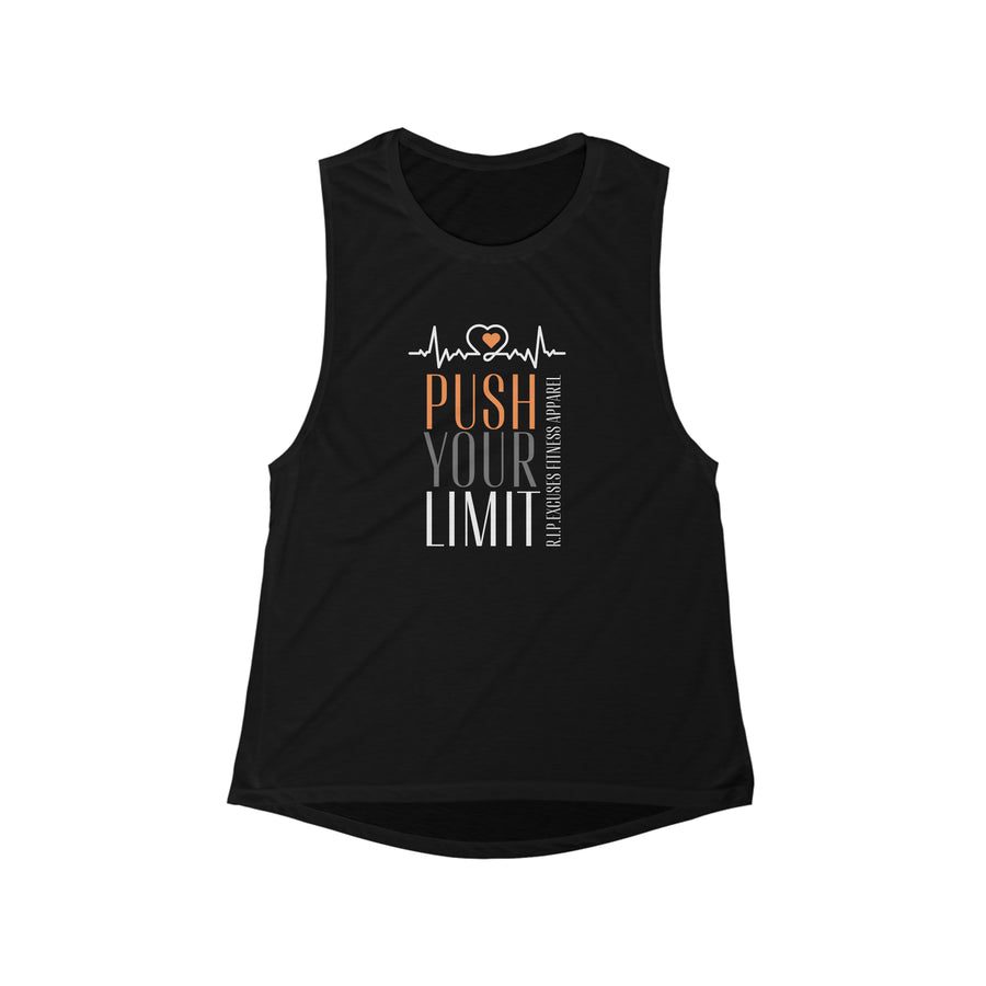 Women's Flowy Muscle Tank - Push your Limit