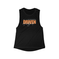 Women's Flowy Muscle Tank - Determined, Driven, & Unstoppable