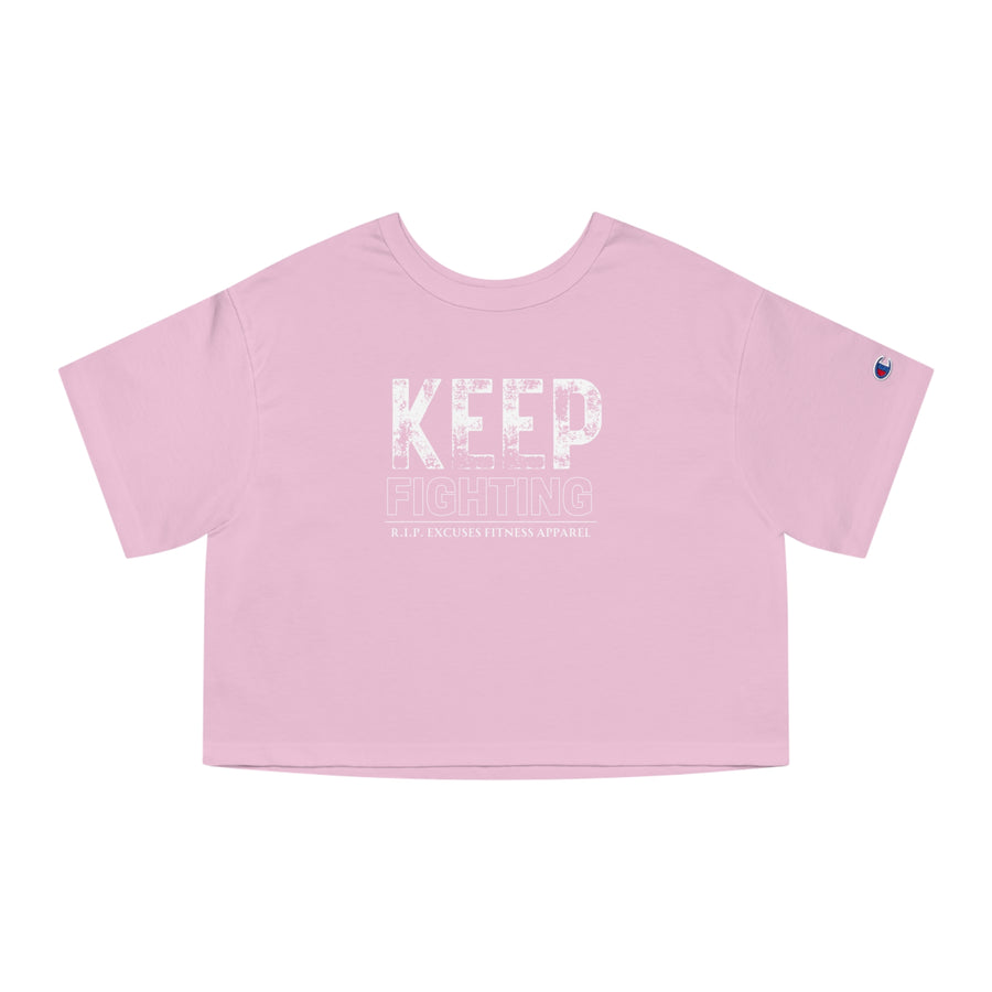 Champion Women's Crop Tee - Keep Fighting