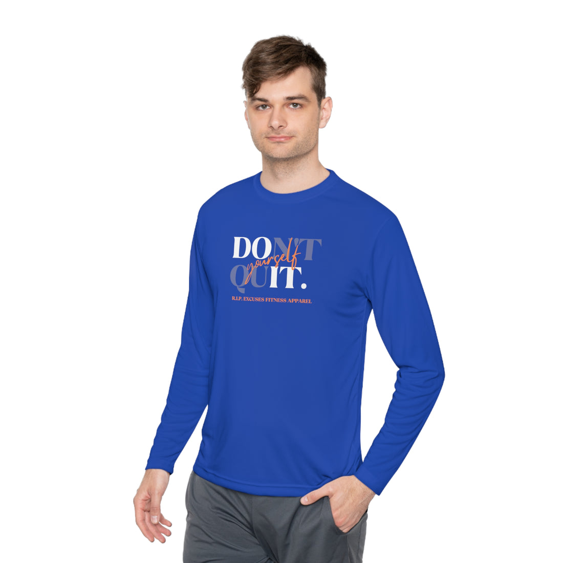 Unisex Lightweight Long Sleeve Tee - Don't Quit