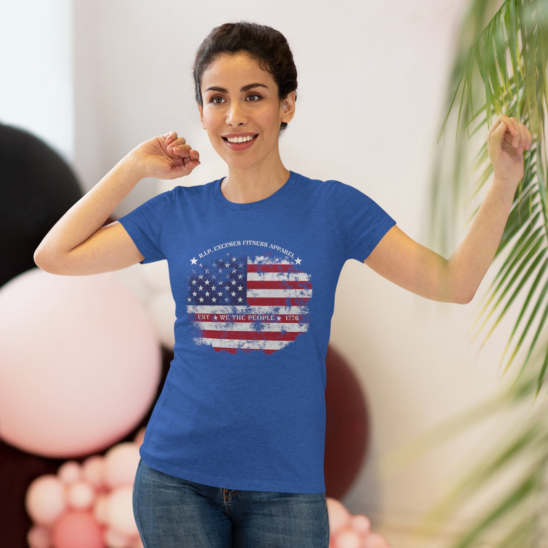 Women's Tri-blend Tee - Land of the Free