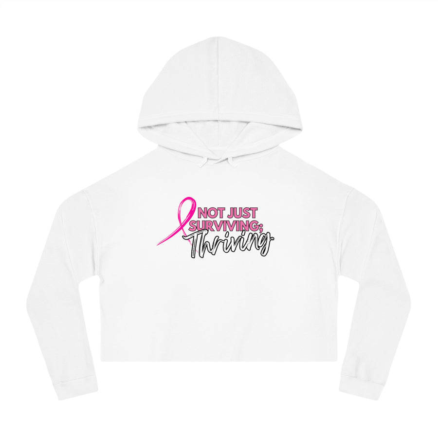 Women's Crop Hoodie - Pink THRIVING - *SPECIAL EDITION*