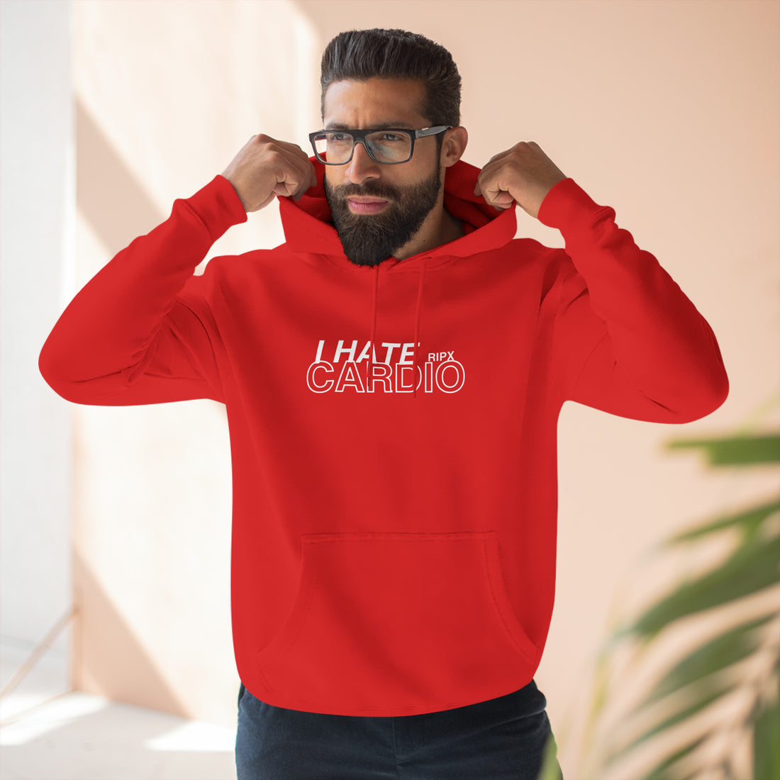 Pullover Hoodie -  I Hate Cardio