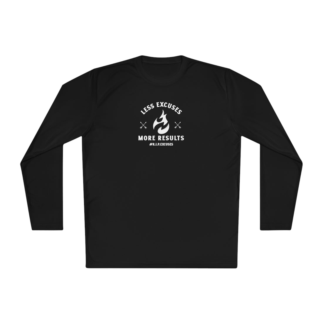 Unisex Lightweight Long Sleeve Tee - Less Excuses