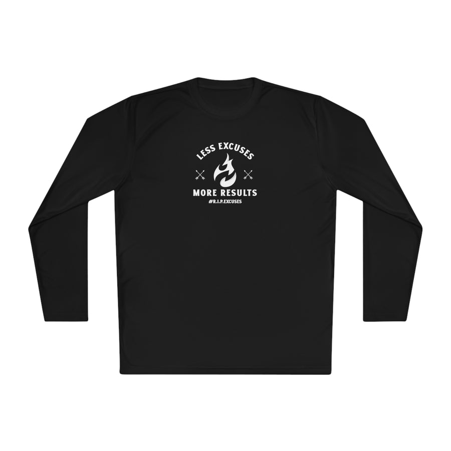 Unisex Lightweight Long Sleeve Tee - Less Excuses