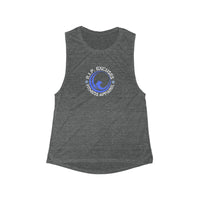 Women's Flowy Muscle Tank - Phoenix Blue