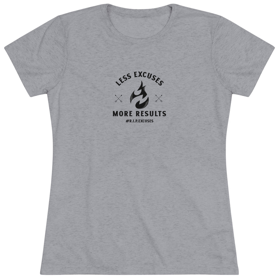 Women's Tri-blend Tee - Less Excuses