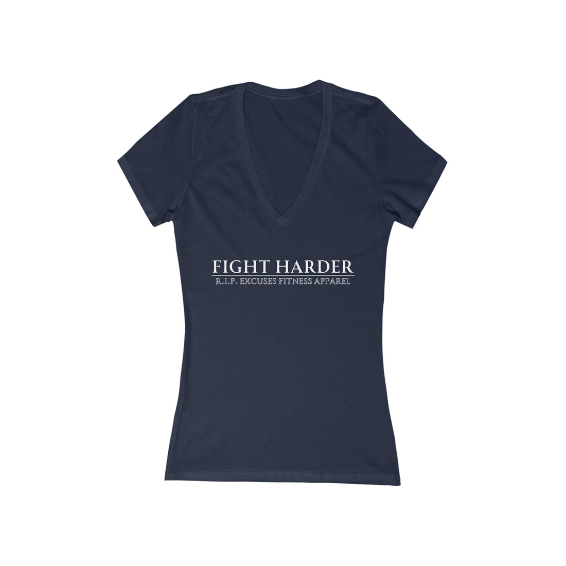 Women' Deep V-Neck Tee - Fight Harder