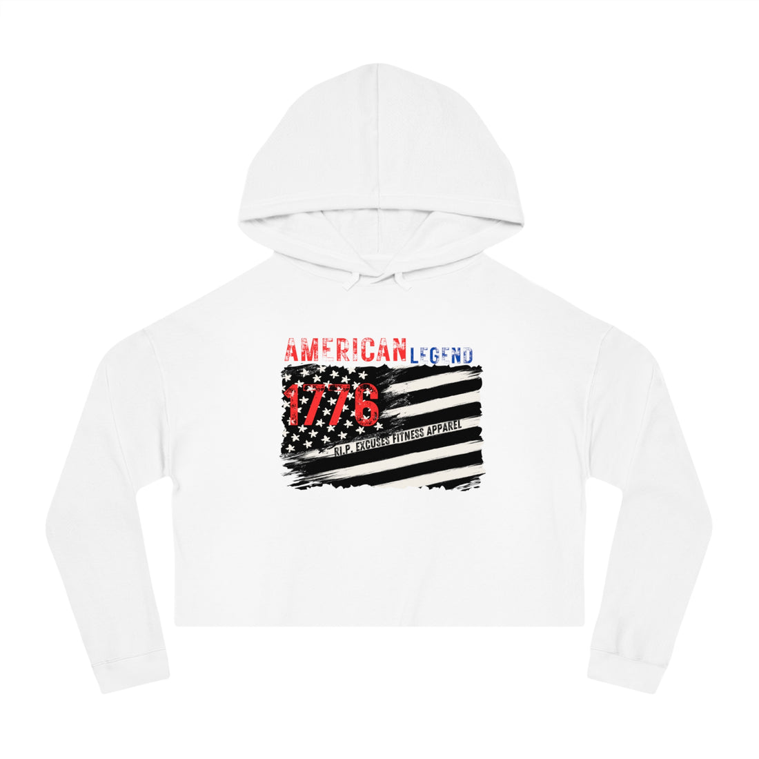 Women's Crop Hooded Sweatshirt - American Legend