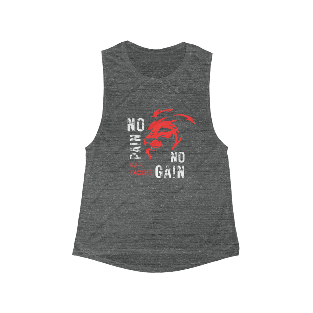 Women's Flowy Muscle Tank - No Pain, No Gain