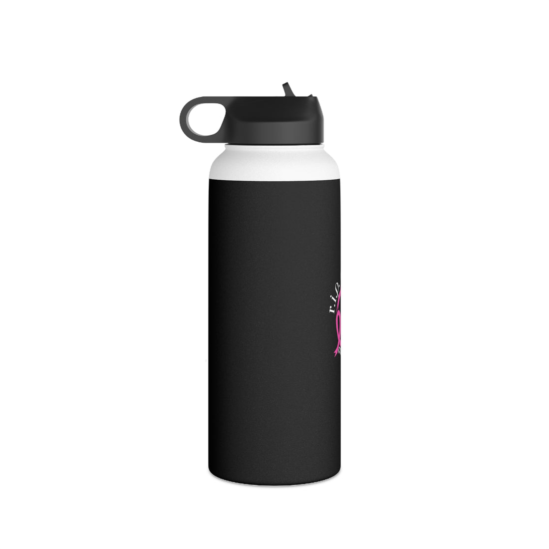 PINK RIBBON - Stainless Steel Water Bottle, Standard Lid