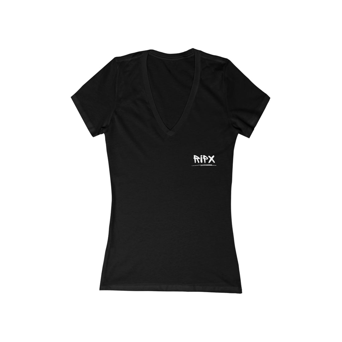 Women's V-neck Tee - RIPX (Quit or Keep Going)