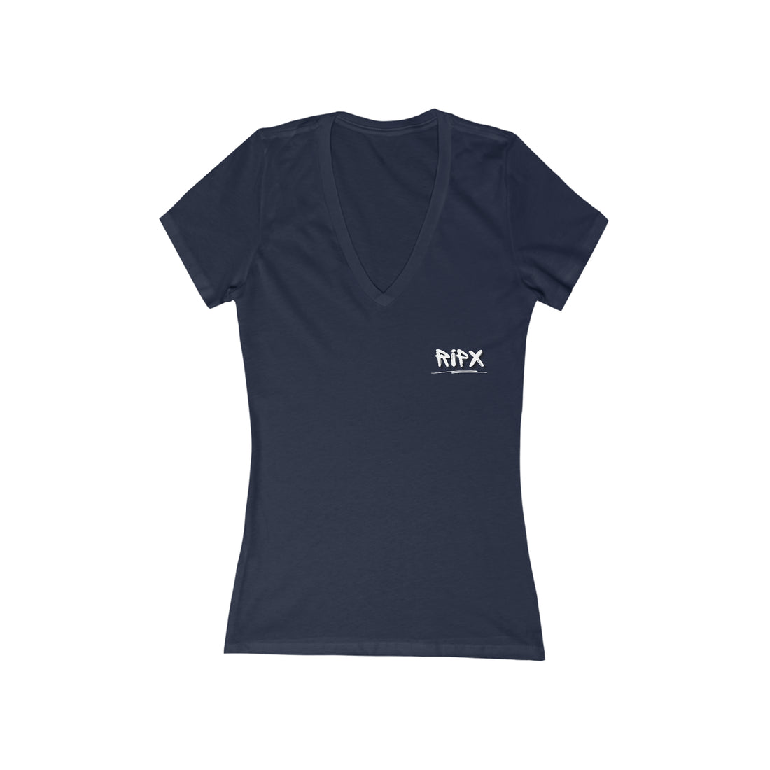 Women's V-neck Tee - RIPX (Quit or Keep Going)